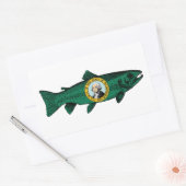 Fish Washington State Trout Rechthoekige Sticker (Envelop)