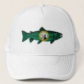 Fish Washington State Trout Trucker Pet (Voorkant)