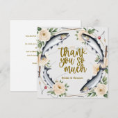 Fish Wedding thema voor liefhebbers van vissen Bedankkaart (Voorkant / Achterkant)