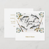 Fish Wedding thema voor liefhebbers van vissen Bedankkaart (Voorkant / Achterkant)