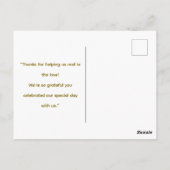 Fish Wedding thema voor liefhebbers van vissen Briefkaart (Achterkant)