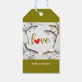 Fish Wedding thema voor liefhebbers van vissen Cadeaulabel