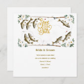Fish Wedding thema voor liefhebbers van vissen Save The Date (Voorkant / Achterkant)