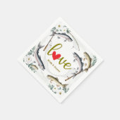 Fish Wedding thema voor liefhebbers van vissen Servet (Hoek)