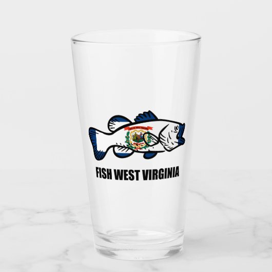 Fish West Virginia Glas (Voorkant)