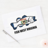 Fish West Virginia Rechthoekige Sticker (Envelop)