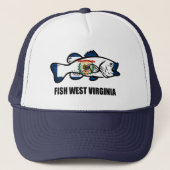 Fish West Virginia Trucker Pet (Voorkant)