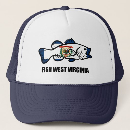 Fish West Virginia Trucker Pet (Voorkant)