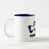 Fish West Virginia Tweekleurige Koffiemok (Links)