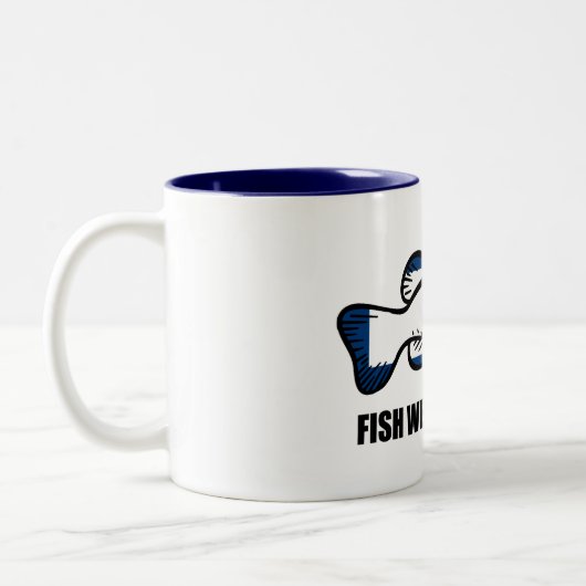 Fish West Virginia Tweekleurige Koffiemok (Links)