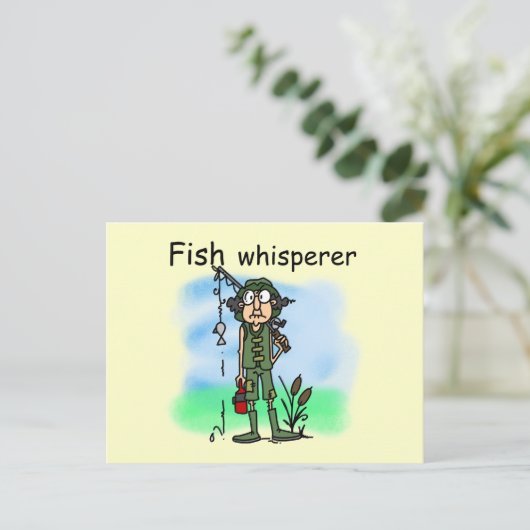 Fish Whisperer Briefkaart (Staand voorkant)