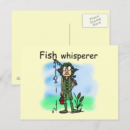 Fish Whisperer Briefkaart (Voorkant / Achterkant)