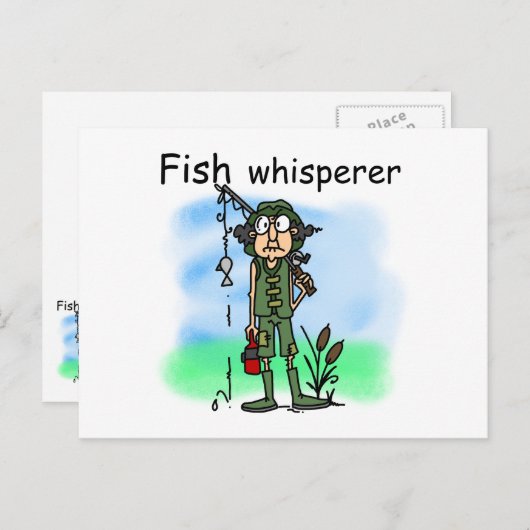 Fish Whisperer Briefkaart (Voorkant / Achterkant)