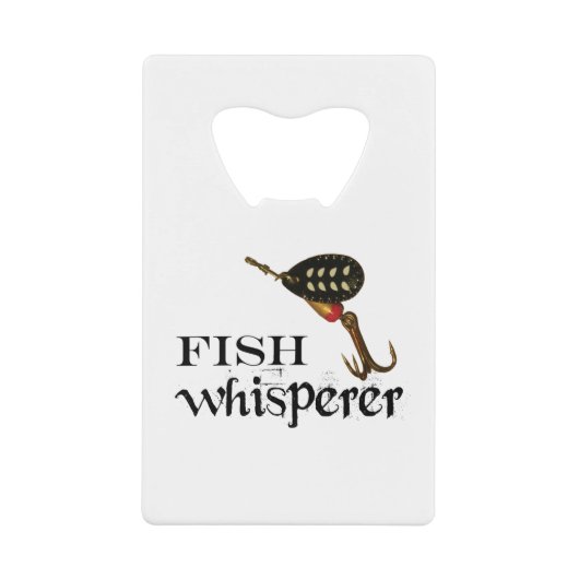 Fish Whisperer Creditkaart Flessenopener (Voorkant)