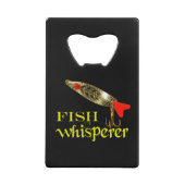 Fish Whisperer Creditkaart Flessenopener (Achterkant)