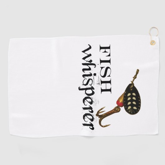 Fish Whisperer Geviste handdoek (Horizontaal)