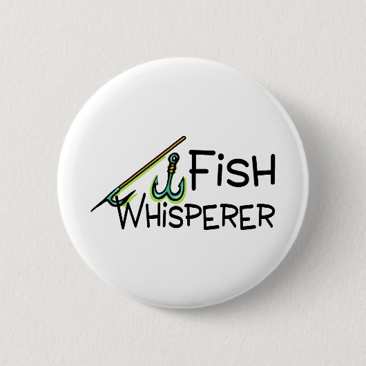 Fish Whisperer Ronde Button 5,7 Cm (Voorkant)