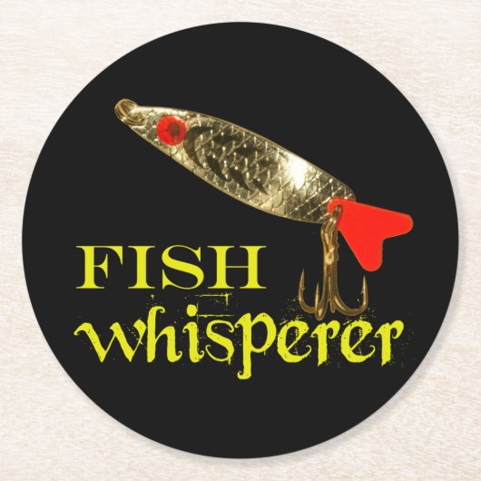 Fish Whisperer Ronde Kartonnen Onderzetter (Voorkant)