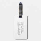 Fish Whisperer Sportieve Visser met Naam Bagagelabel (Achterkant verticaal)