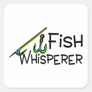 Fish Whisperer Vierkante Sticker