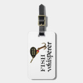 Fish Whisperer Vist Lure Bagagelabel (Voorkant verticaal)