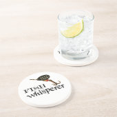 Fish Whisperer Zandsteen Onderzetter (Zijkant)