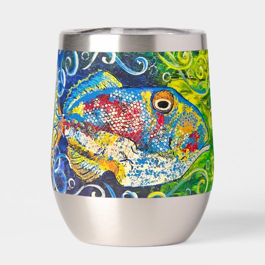Fish Wine Tumbler Thermal (Achterkant)