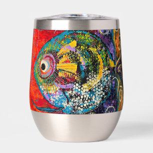 Fish Wine Tumbler warm of koud