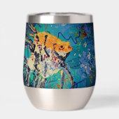 Fish Wine Tumbler Water Bottle (Achterkant)