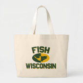 Fish Wisconsin Grote Tote Bag (Voorkant)
