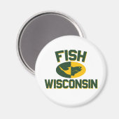 Fish Wisconsin Magneet (Voorkant / Achterkant)