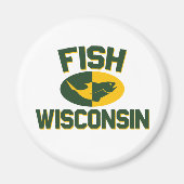 Fish Wisconsin Magneet (Voorkant)