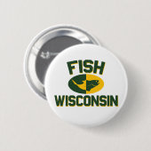 Fish Wisconsin Ronde Button 5,7 Cm (Voorkant /achterkant)