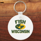 Fish Wisconsin Sleutelhanger (Voorkant)