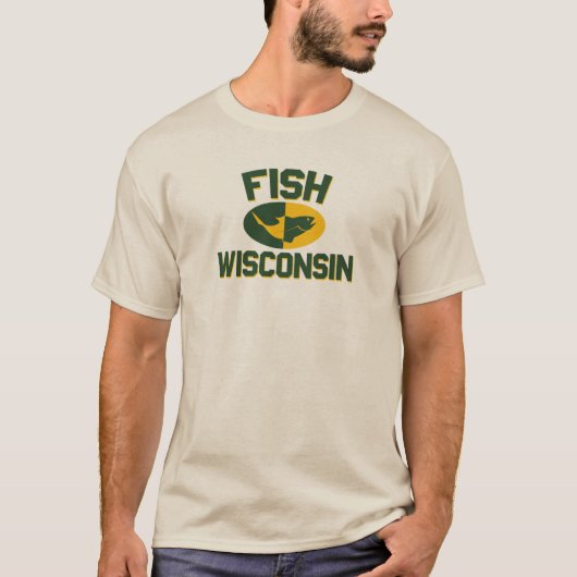 Fish Wisconsin T-shirt (Voorkant)