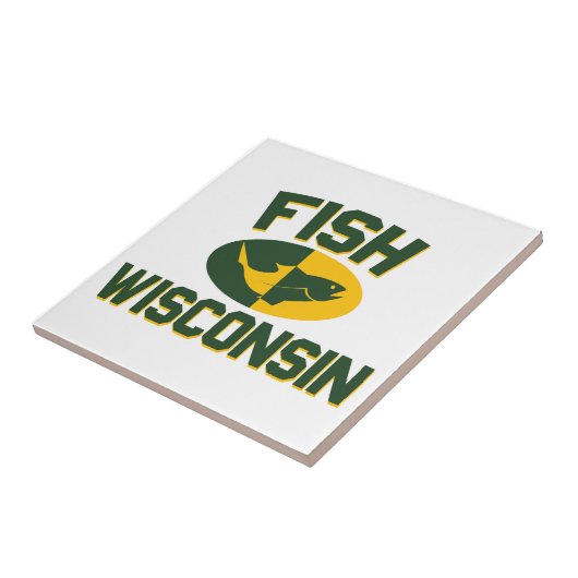 Fish Wisconsin Tegeltje (Zijkant)