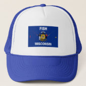 Fish Wisconsin Trucker Pet (Voorkant)
