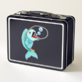 Fish with Fishing rod (Achterkant)