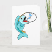 Fish with Fishing rod Kaart (Voorkant)