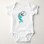 Fish with Fishing rod Romper (Voorkant)