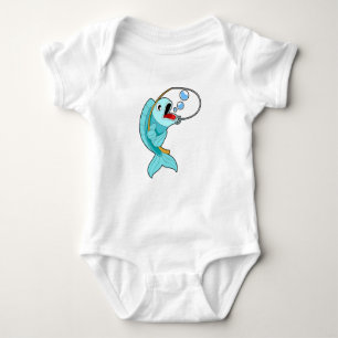 Fish with Fishing rod Romper