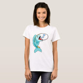 Fish with Fishing rod T-shirt (Voorkant volledig)