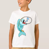 Fish with Fishing rod T-shirt (Voorkant)