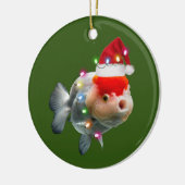 fish With Hat Lights Christmas Keramisch Ornament (Links)