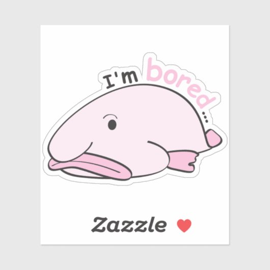 Fish World - Ik verveel me Sticker (Vel)