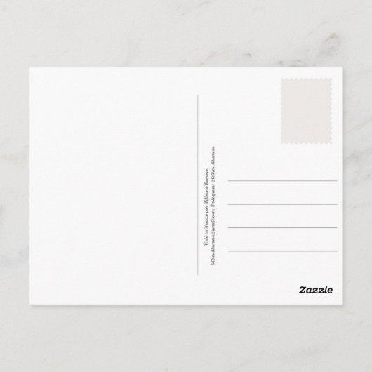 Fish you were here - Romantische vis Briefkaart (Achterkant)