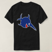 Fish zag teken op Duitse subww2 Blue versie van de T-shirt (Design voorkant)