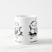 Fish zegt: "Denk je dat er echt een kabeljauw is?" Koffiemok (Center)