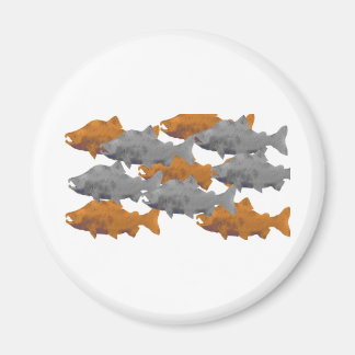 FISH - Zilver en Koperzalm Magneet