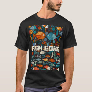 Fishbone Artistieke Collage ver 2 T-shirt